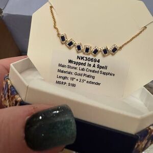 Bomb Party NK30694 - "Wrapped in a Spell" Sapphire on Gold